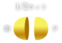1/2カット